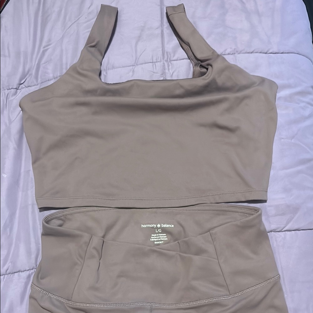 Dusty pink Sports Bra and Leggings Set